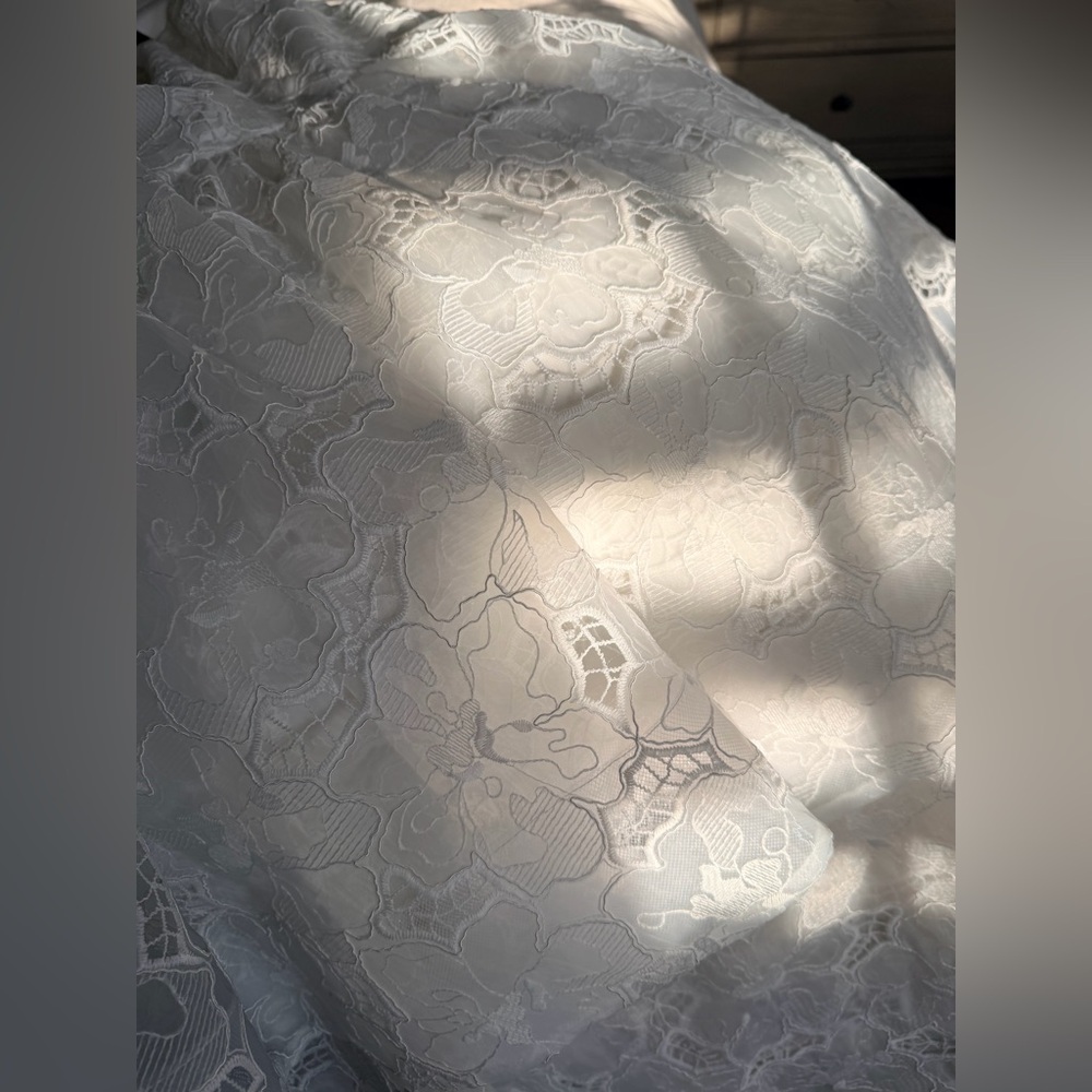 Hill House Home The Isabelle Dress - White Floral Organza size 8 - Picture 15 of 16